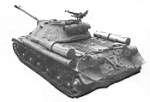 Тяжелый танк Ис-3, вид сзади.
